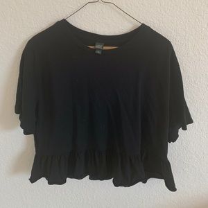 target (wild fable) black ruffle top